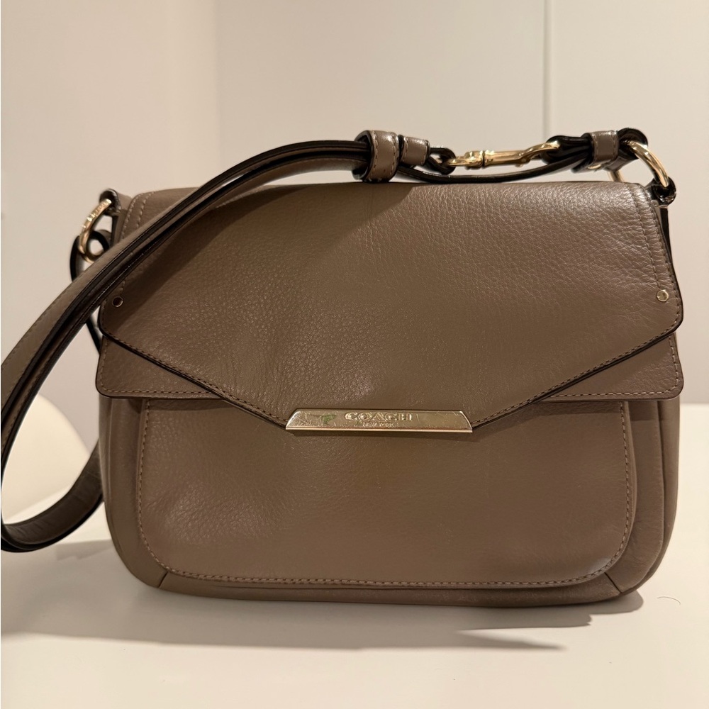 Coach Vintage Brown Leather Crossbody Bag